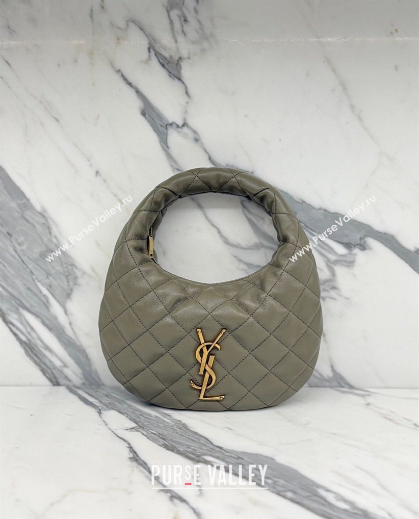 Saint Laurent Icarino Mini Bag in Quilted Nappa Leather Moss Green 2026 851689 (nana-260403058)