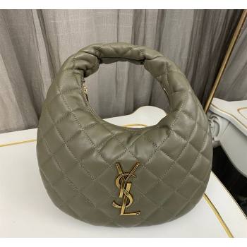 Saint Laurent Icarino Mini Bag in Quilted Nappa Leather Moss Green 2026 851689 (nana-260403058)