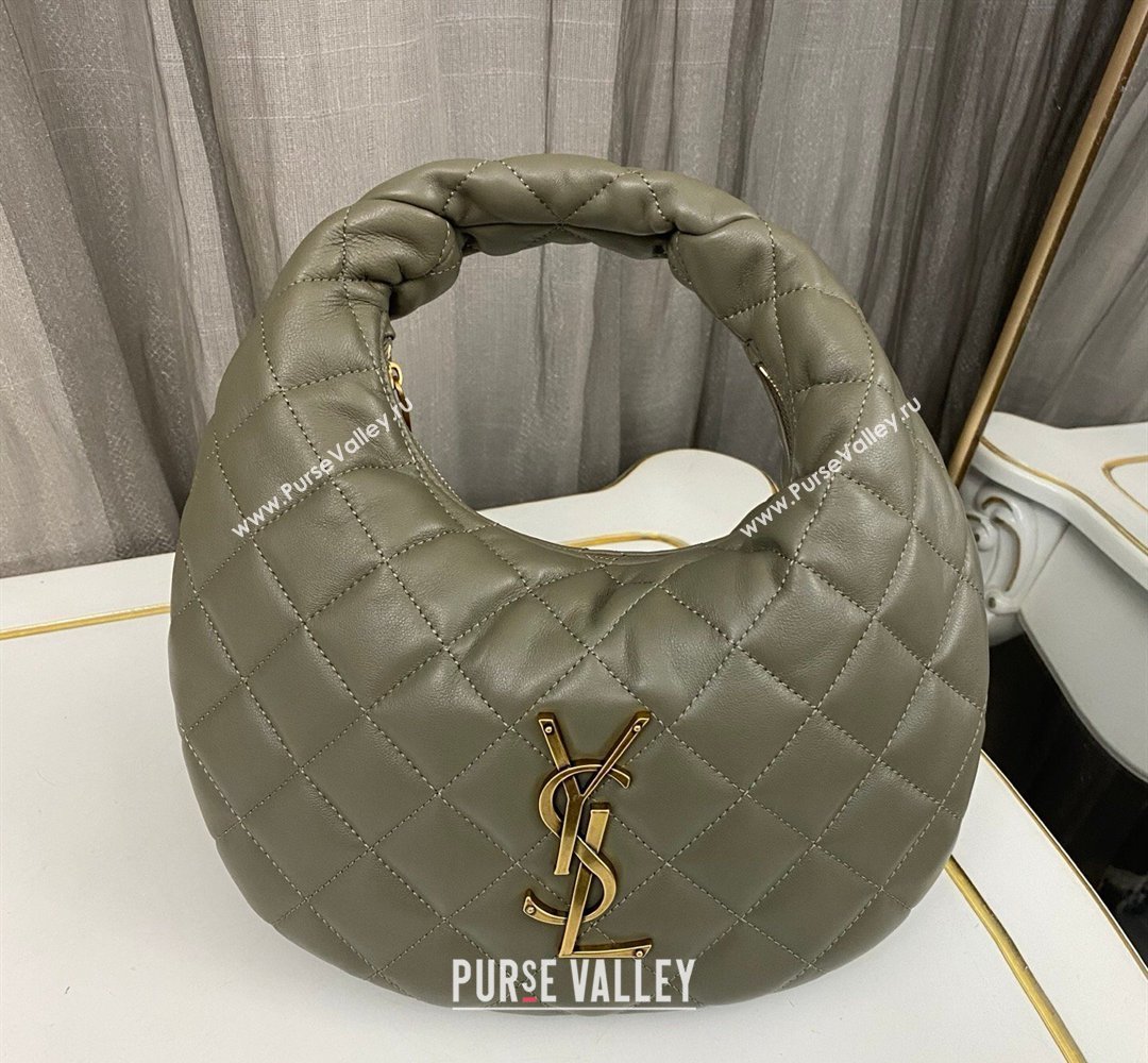 Saint Laurent Icarino Mini Bag in Quilted Nappa Leather Moss Green 2026 851689 (nana-260403058)