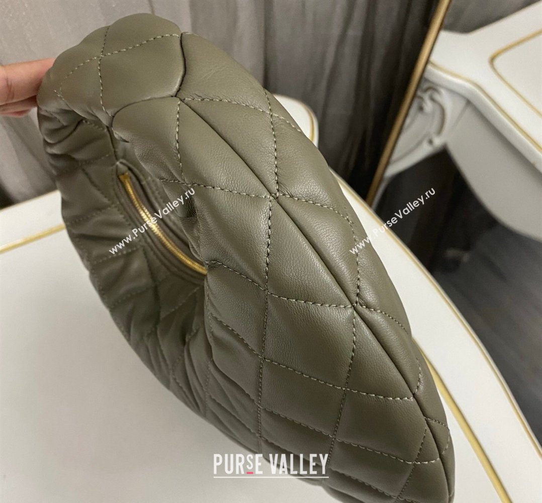 Saint Laurent Icarino Mini Bag in Quilted Nappa Leather Moss Green 2026 851689 (nana-260403058)