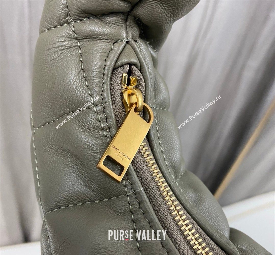 Saint Laurent Icarino Mini Bag in Quilted Nappa Leather Moss Green 2026 851689 (nana-260403058)