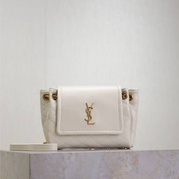 Saint Laurent Monogram Mini Nolita in Lambskin Leather 672738 White 2026 (MHUI-260403119)