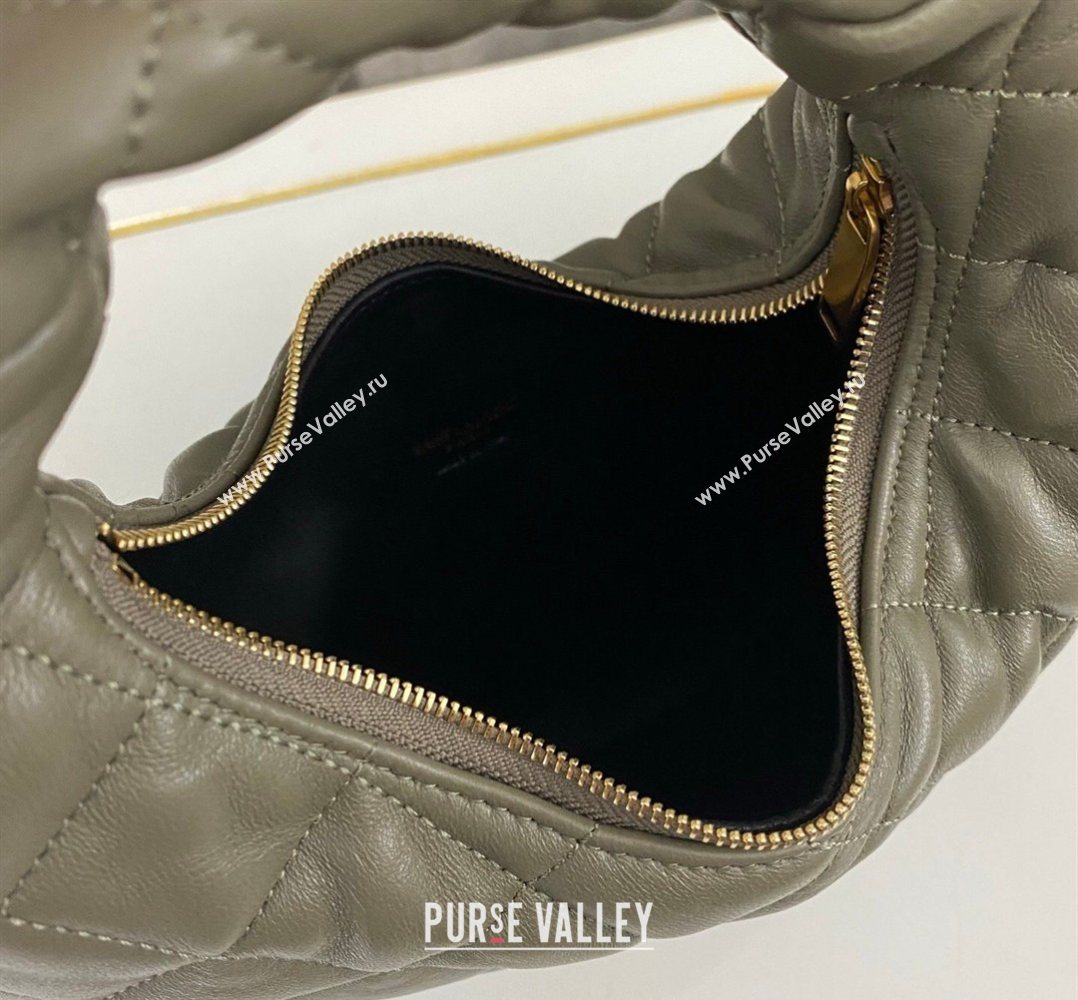 Saint Laurent Icarino Mini Bag in Quilted Nappa Leather Moss Green 2026 851689 (nana-260403058)