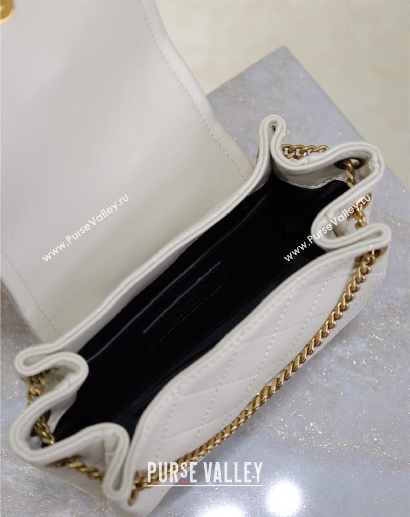 Saint Laurent Monogram Mini Nolita in Lambskin Leather 672738 White 2026 (MHUI-260403119)