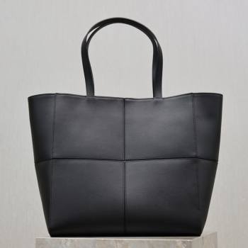 Saint Laurent Paris Small 4 Carre Tote Bag in Leather Black 2026 863959 (MHUI-260407007)