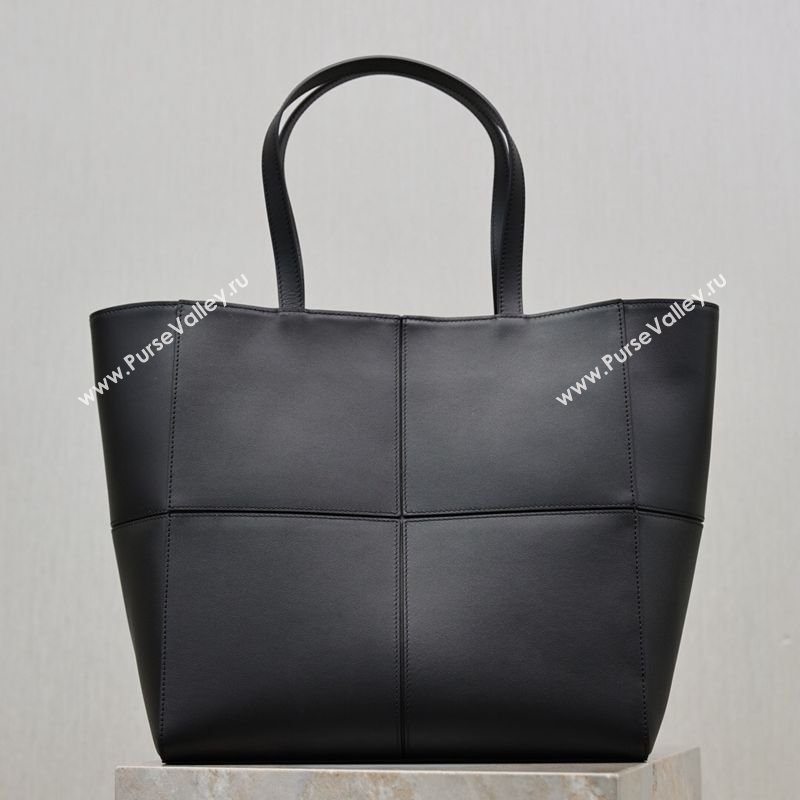 Saint Laurent Paris Small 4 Carre Tote Bag in Leather Black 2026 863959 (MHUI-260407007)