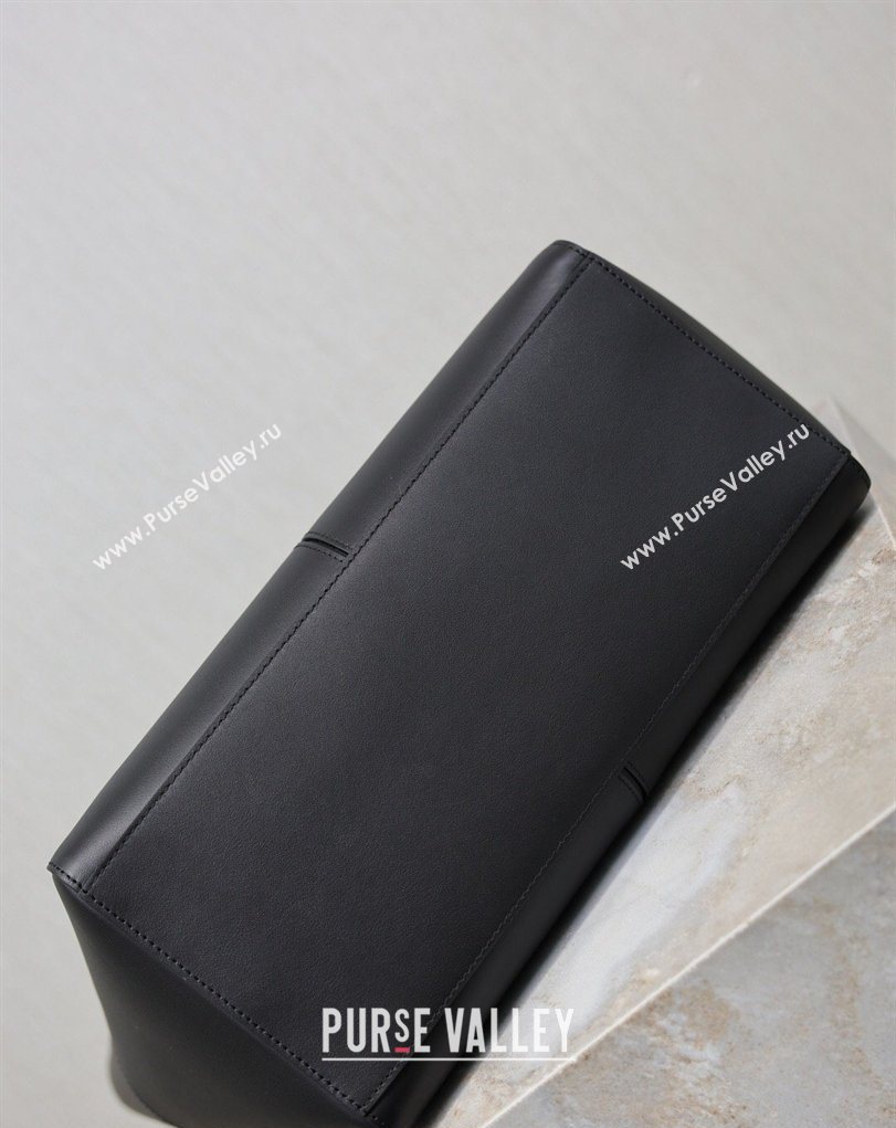 Saint Laurent Paris Small 4 Carre Tote Bag in Leather Black 2026 863959 (MHUI-260407007)