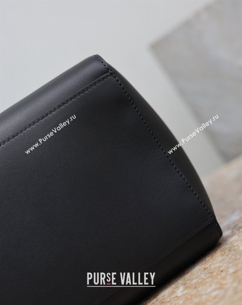 Saint Laurent Paris 4 Carre Tote Bag in Leather Black 2026 862368 (MHUI-260407009)