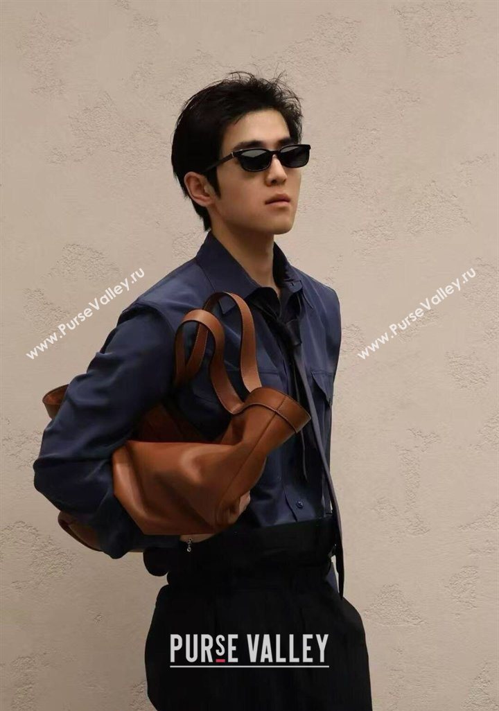 Saint Laurent Y small tote bag in leather Brown 2026 835274 (MHUI-260407016)