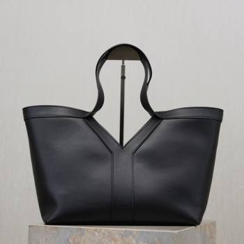Saint Laurent Y small tote bag in leather Black 2026 835274 (MHUI-260407017)