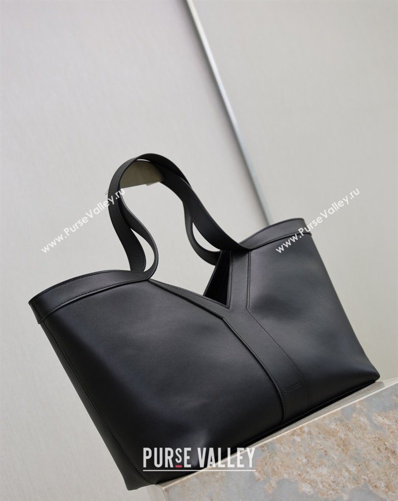 Saint Laurent Y small tote bag in leather Black 2026 835274 (MHUI-260407017)