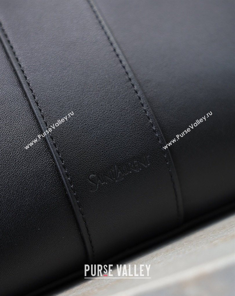 Saint Laurent Y small tote bag in leather Black 2026 835274 (MHUI-260407017)