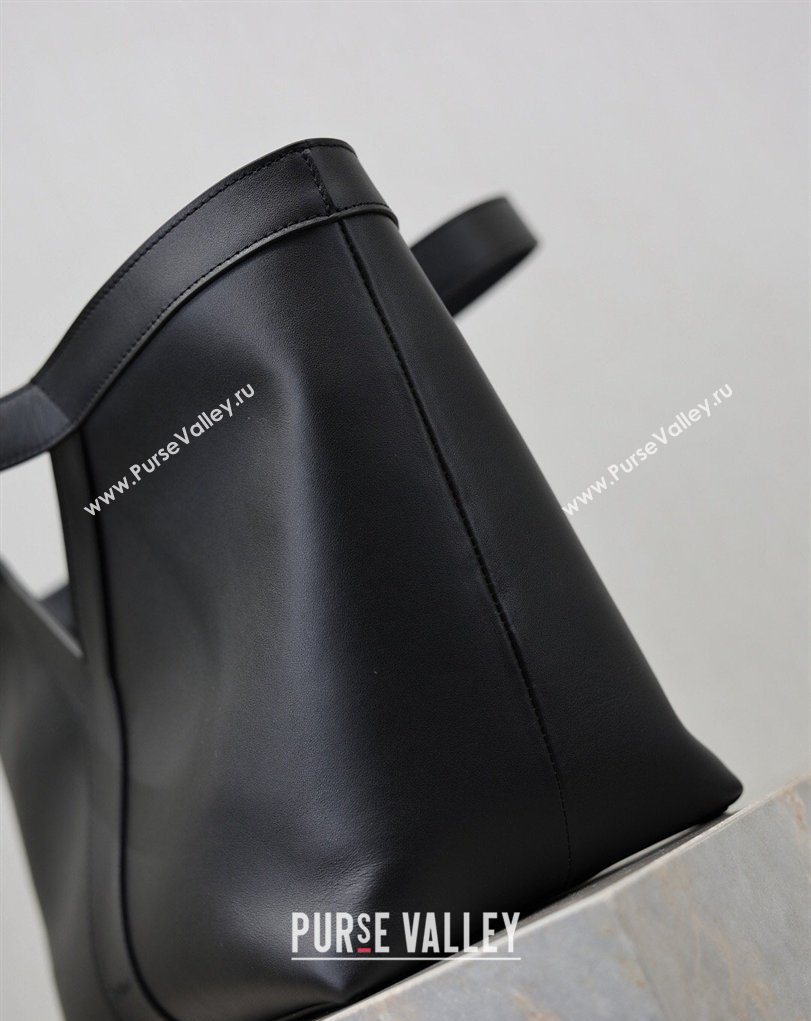 Saint Laurent Y small tote bag in leather Black 2026 835274 (MHUI-260407017)