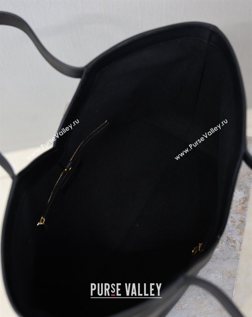 Saint Laurent Y small tote bag in leather Black 2026 835274 (MHUI-260407017)