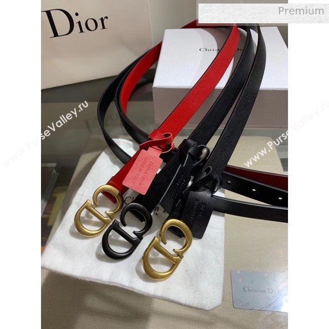 Dior Width 2cm Calfskin Belt With CD Buckle Red 02 2020 (99-20050409)