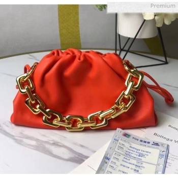 Bottega Veneta Small The Chain Pouch Clutch Bag With Square Ring Chain Red 2020 (MS-20050535)