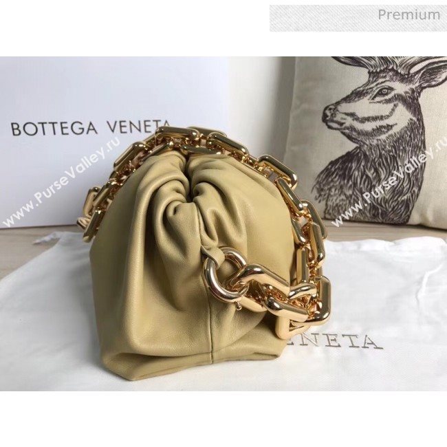 Bottega Veneta The Chain Pouch Clutch Bag With Square Ring Chain Ywllow 2020 (MS-20050548)