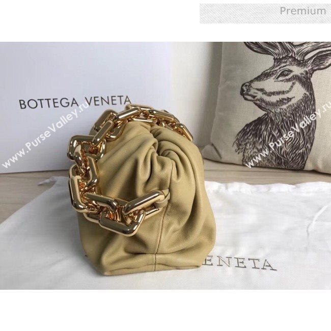 Bottega Veneta The Chain Pouch Clutch Bag With Square Ring Chain Ywllow 2020 (MS-20050548)