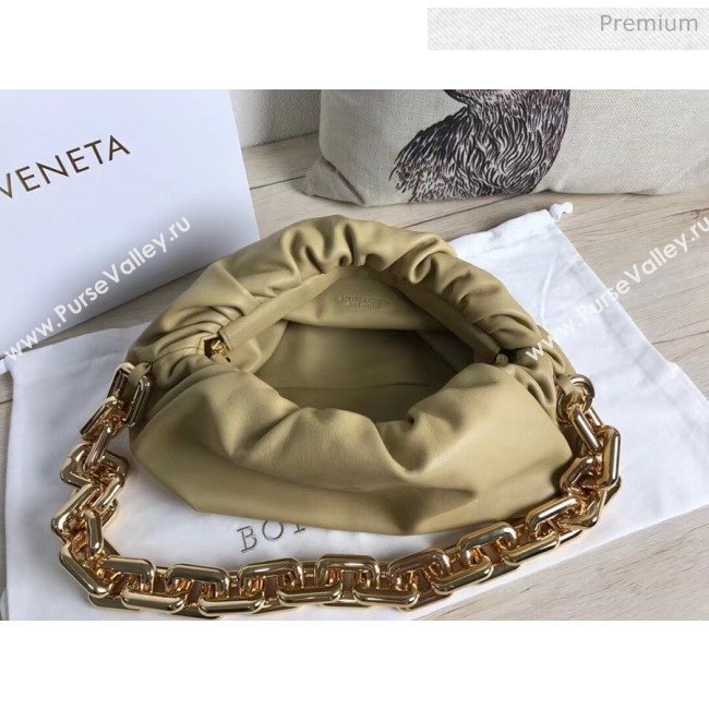 Bottega Veneta The Chain Pouch Clutch Bag With Square Ring Chain Ywllow 2020 (MS-20050548)