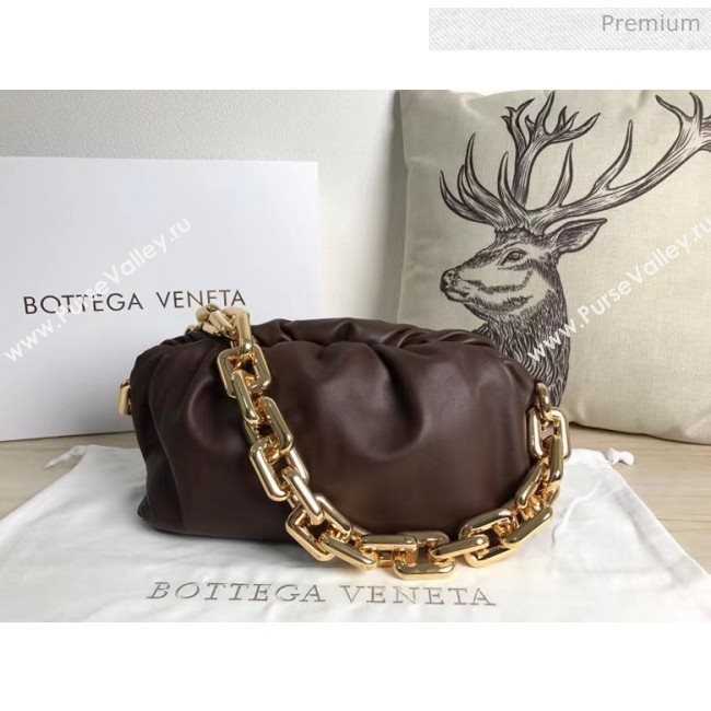 Bottega Veneta The Chain Pouch Clutch Bag With Square Ring Chain Fondente 2020 (MS-20050554)