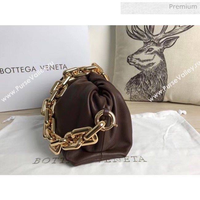 Bottega Veneta The Chain Pouch Clutch Bag With Square Ring Chain Fondente 2020 (MS-20050554)