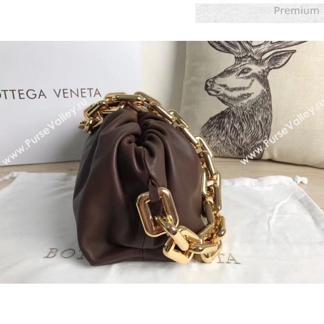 Bottega Veneta The Chain Pouch Clutch Bag With Square Ring Chain Fondente 2020 (MS-20050554)