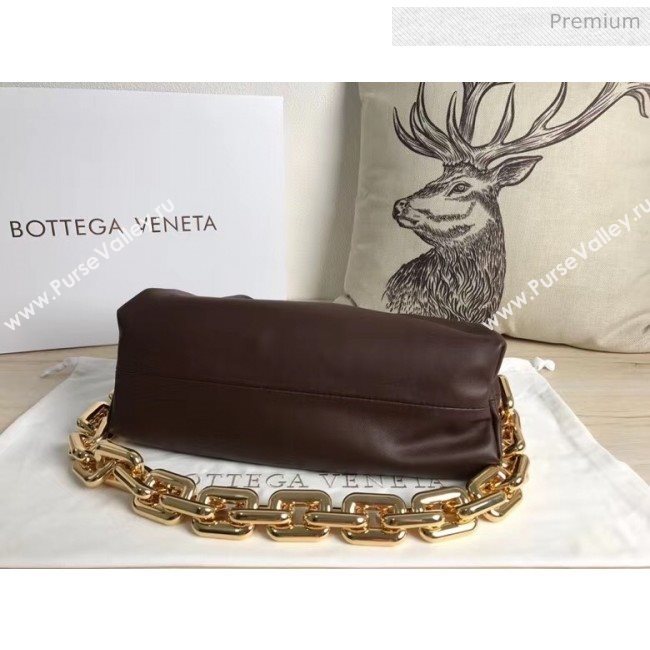 Bottega Veneta The Chain Pouch Clutch Bag With Square Ring Chain Fondente 2020 (MS-20050554)