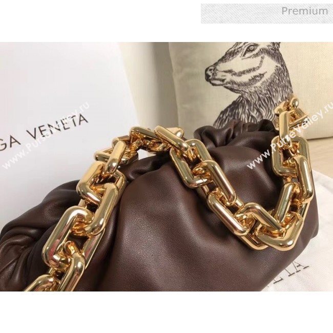 Bottega Veneta The Chain Pouch Clutch Bag With Square Ring Chain Fondente 2020 (MS-20050554)