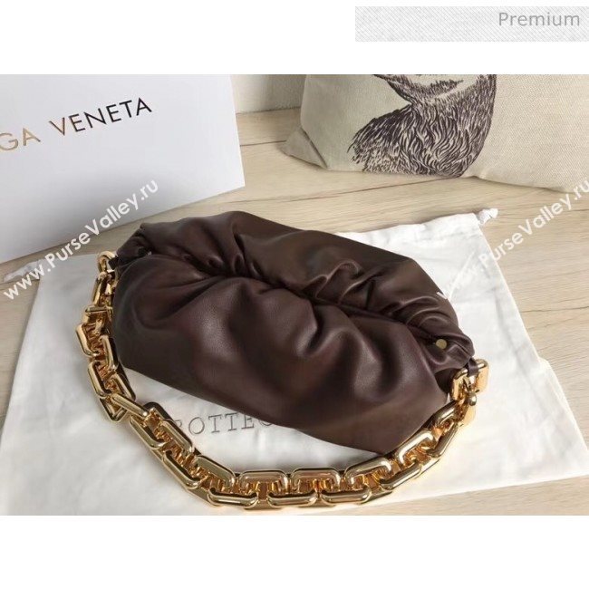 Bottega Veneta The Chain Pouch Clutch Bag With Square Ring Chain Fondente 2020 (MS-20050554)