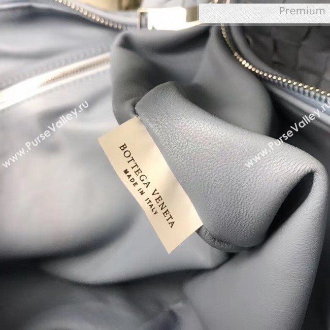 Bottega Veneta Medium BV Jodie Woven Lambskin Hobo Bag Blue 2020 (MS-20050557)