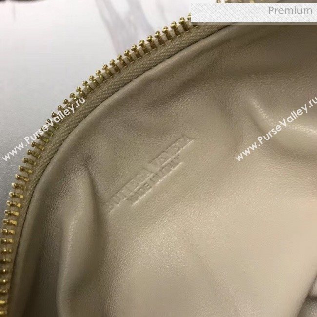 Bottega Veneta Mini BV Jodie Woven Lambskin Hobo Bag Off-White 2020 (MS-20050562)