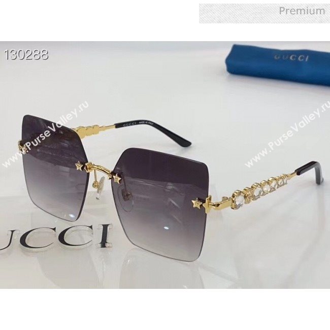 Gucci Crystal Sunglasses GG0644S 04 2020  (A-20050704)