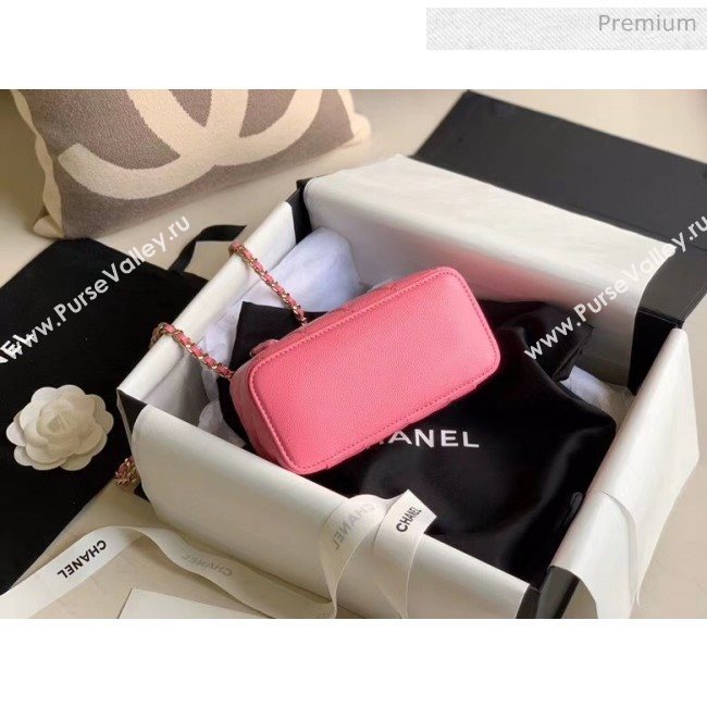 Chanel Grained Calfskin Small Vanity Clutch Bag with Classic Chain AP1341 Rosy 2020 (JY-20050824)