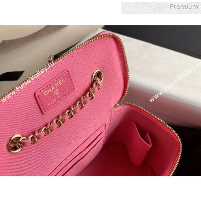 Chanel Grained Calfskin Small Vanity Clutch Bag with Classic Chain AP1341 Rosy 2020 (JY-20050824)