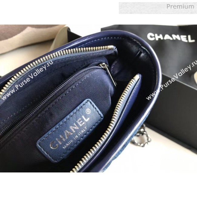 Chanel Denim and Calfskin Chanels Gabrielle Small Hobo Bag AS0865 Blue 2020 (JY-20050826)