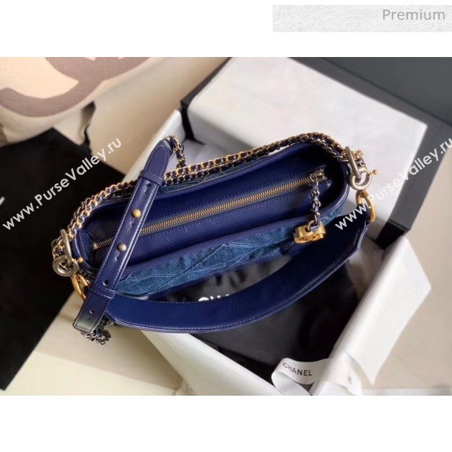 Chanel Denim and Calfskin Chanels Gabrielle Medium Hobo Bag AS1582 Blue 2020 (JY-20050827)