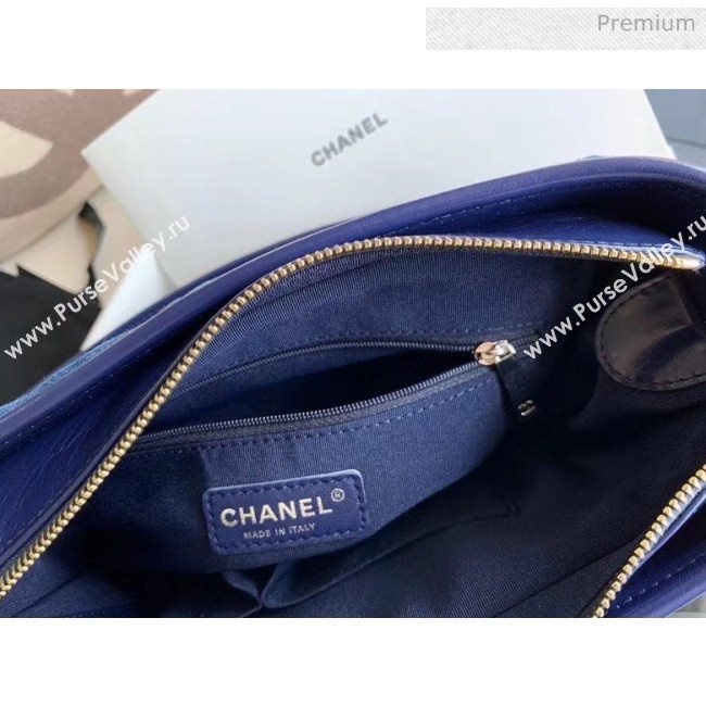 Chanel Denim and Calfskin Chanels Gabrielle Medium Hobo Bag AS1582 Blue 2020 (JY-20050827)