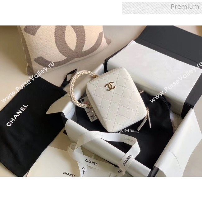 Chanel Quilting Leather Camera Bag With Chain White 2020 (JY-20050831)