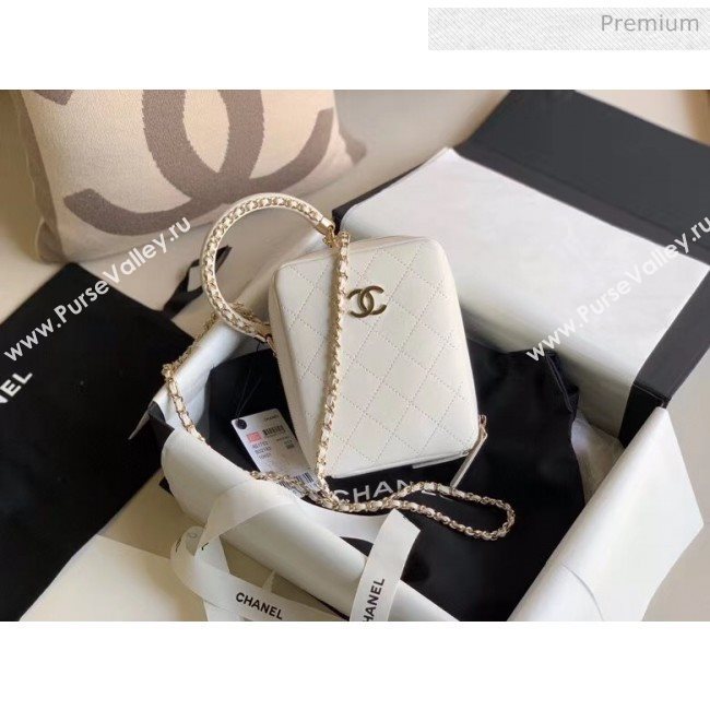 Chanel Quilting Leather Camera Bag With Chain White 2020 (JY-20050831)