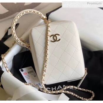 Chanel Quilting Leather Camera Bag With Chain White 2020 (JY-20050831)