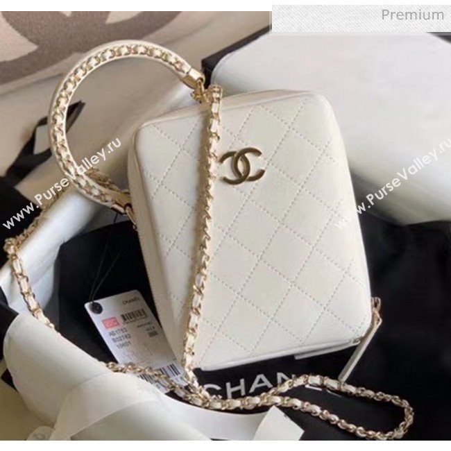 Chanel Quilting Leather Camera Bag With Chain White 2020 (JY-20050831)