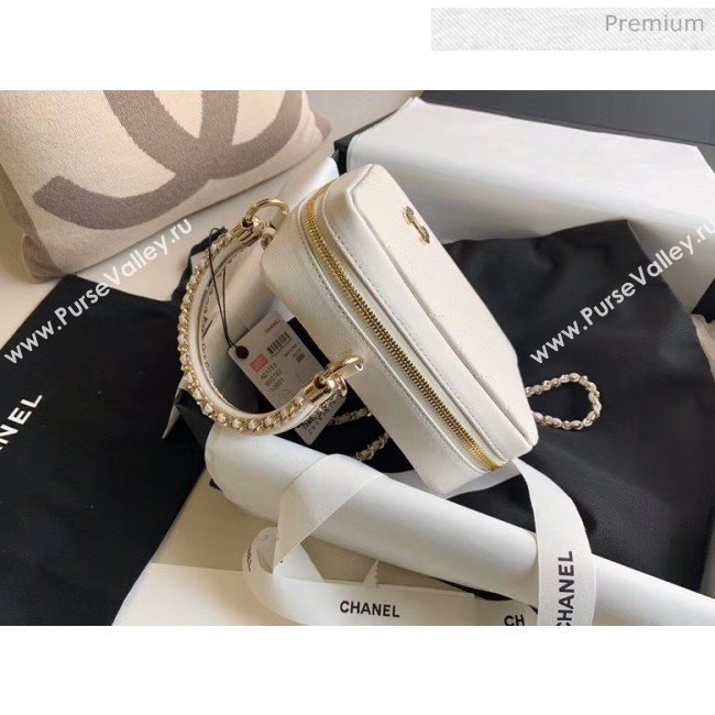 Chanel Quilting Leather Camera Bag With Chain White 2020 (JY-20050831)