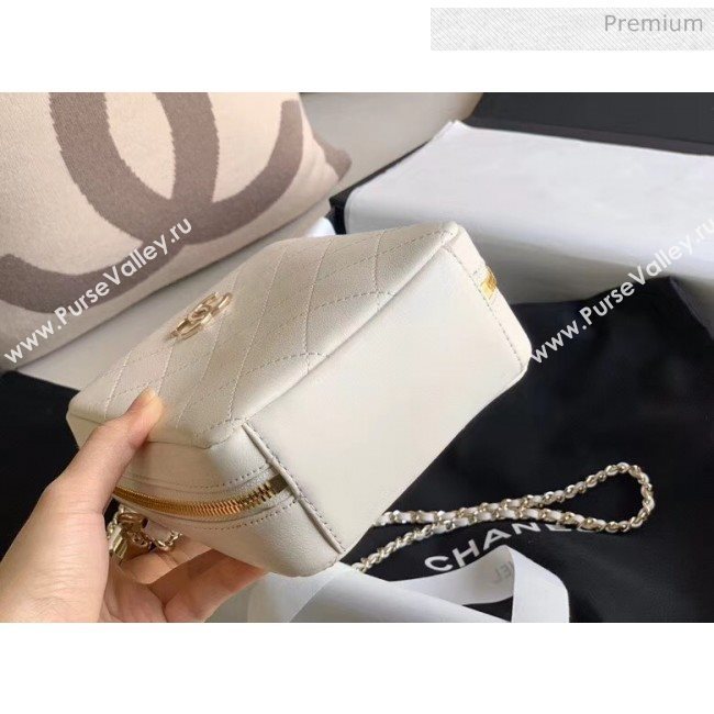 Chanel Quilting Leather Camera Bag With Chain White 2020 (JY-20050831)
