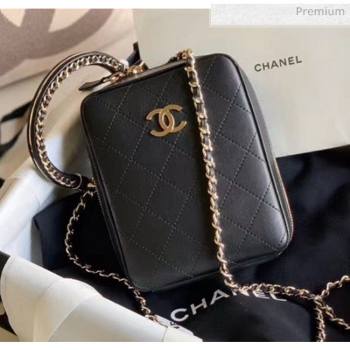 Chanel Quilting Leather Camera Bag With Chain Black 2020 (JY-20050832)