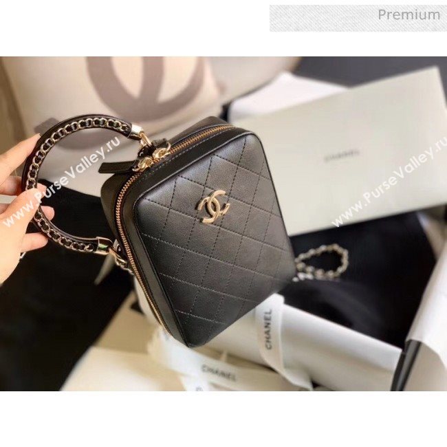 Chanel Quilting Leather Camera Bag With Chain Black 2020 (JY-20050832)