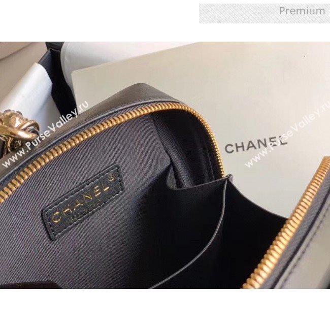 Chanel Quilting Leather Camera Bag With Chain Black 2020 (JY-20050832)