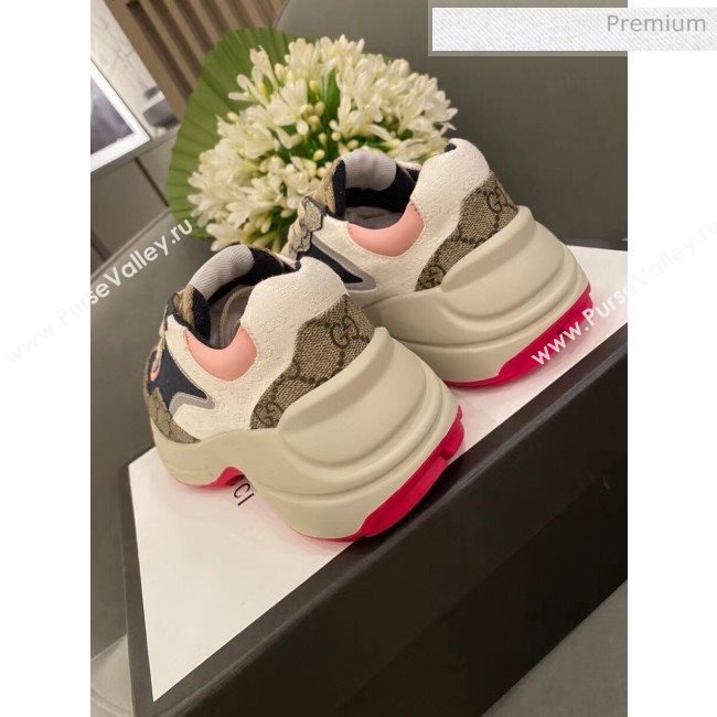 Gucci Rhyton GG Supreme Multicolor Sneakers Pink 2020 (SY-20050801)