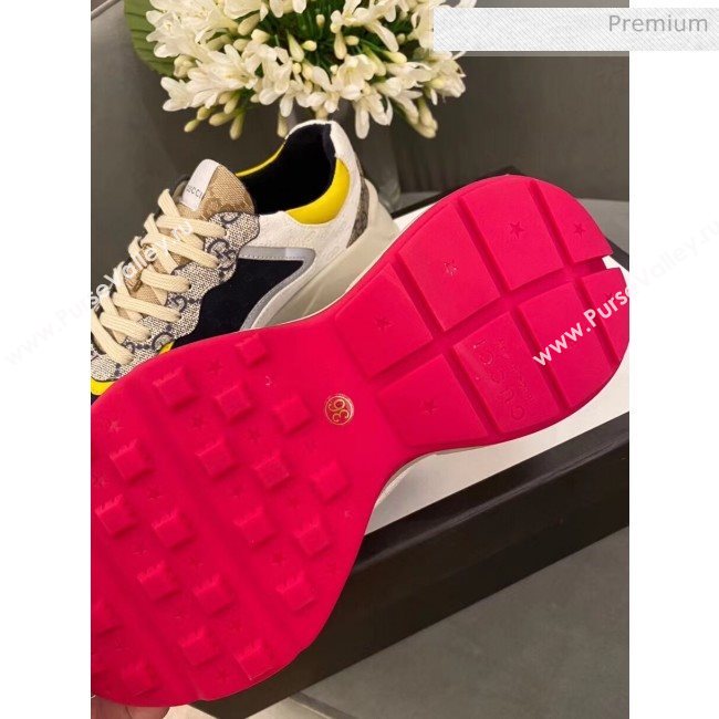 Gucci Rhyton GG Supreme Multicolor Sneakers Yellow 2020 (SY-20050902)