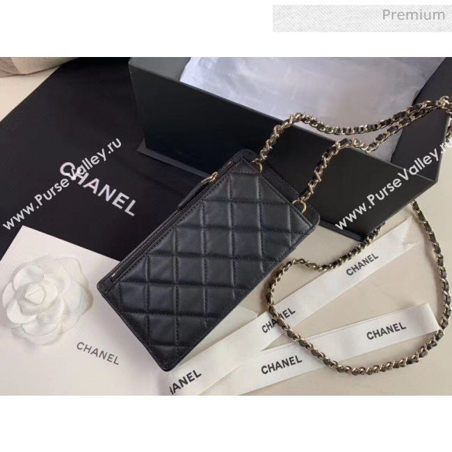 Chanel Lambskin Classic Clutch With Chain AP0990 Black 2020 (JY-20050838)