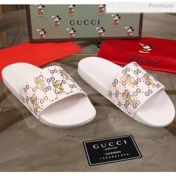 Gucci Mice Print Rubber Slide Sandal White 2020(For Women and Men) (MD-20050912)